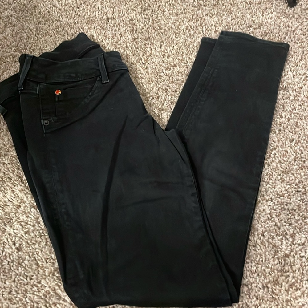 Vintage Hudson used black skinny jeans sz 28